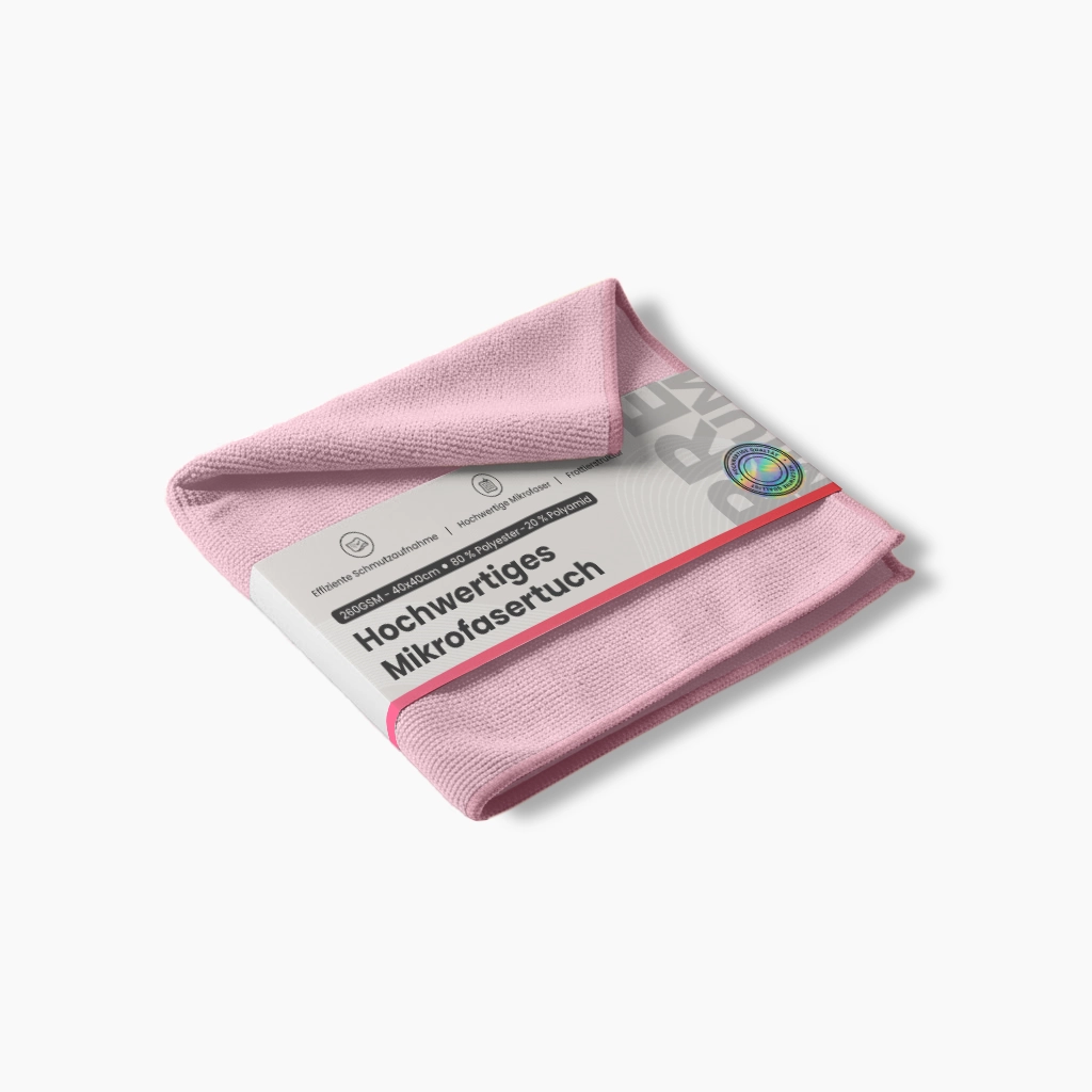 Microfasertuch | Rot | Universelle Reinigung | Frottee Oberfläche