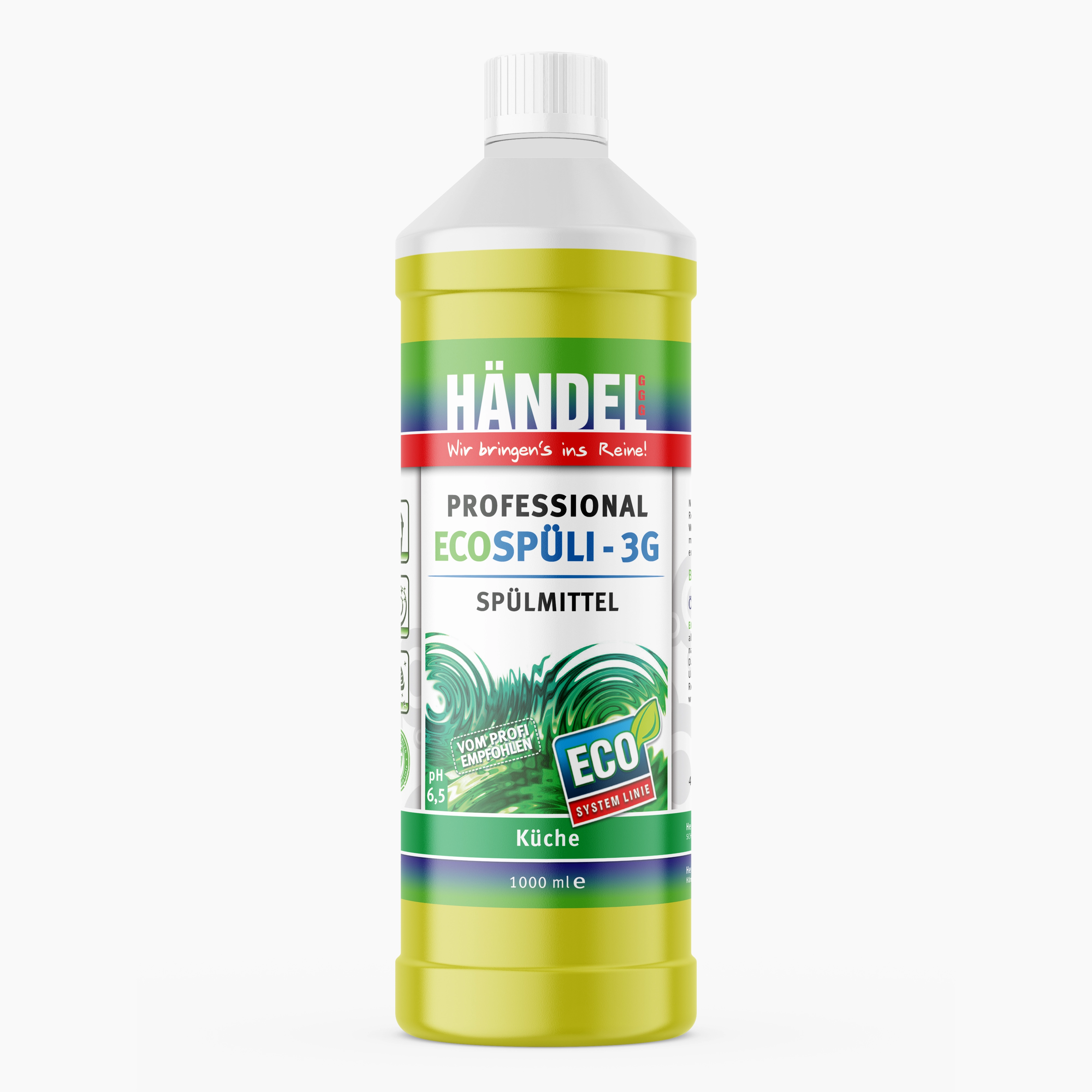 EcoSpüli 3G -Spülmittel | 1L | Mit höchster Fettlösekraft | Geschirrspülmittel flüssig und umweltfreundlich